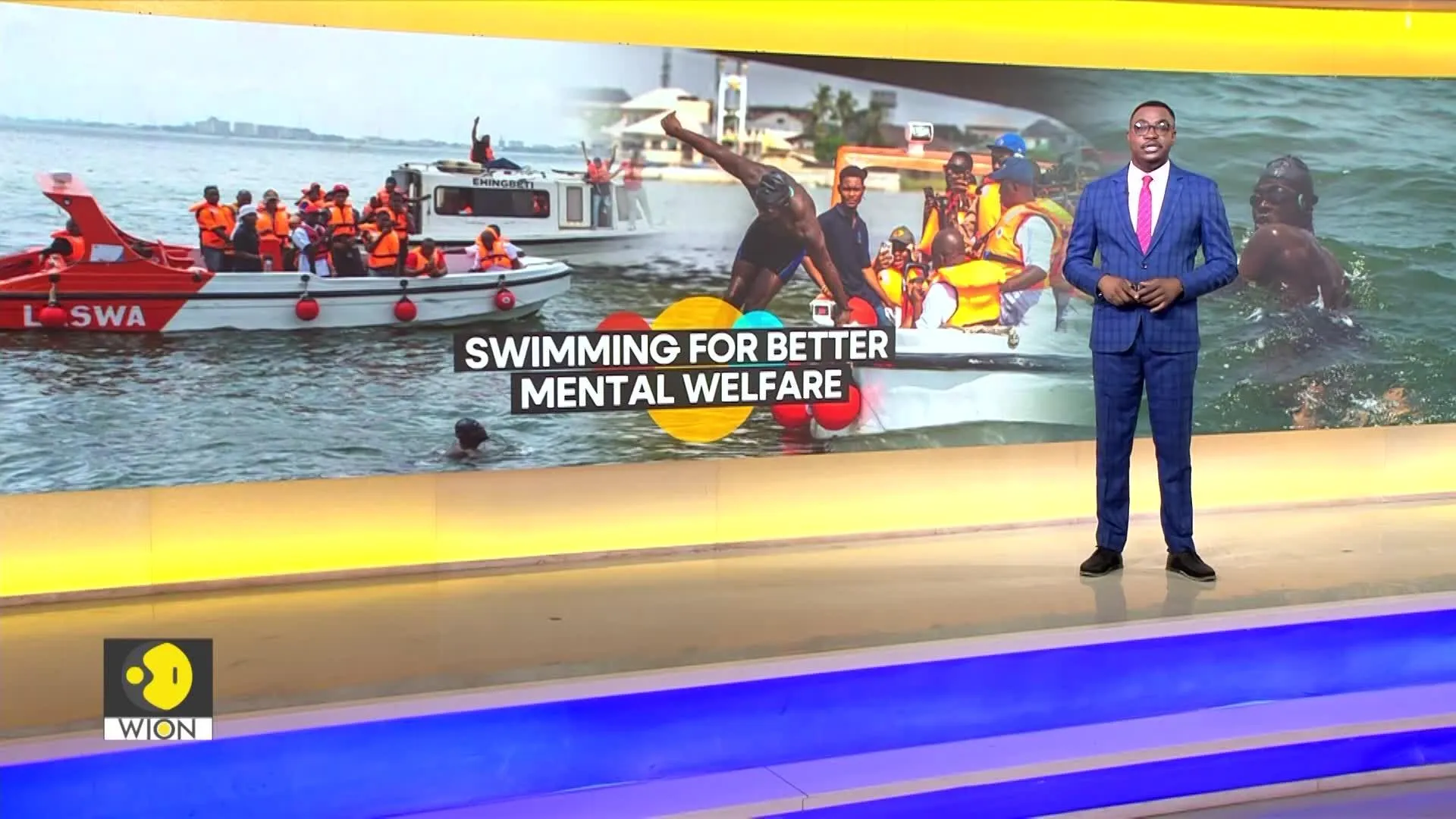 Nigerian takes to water to raise mental health awareness