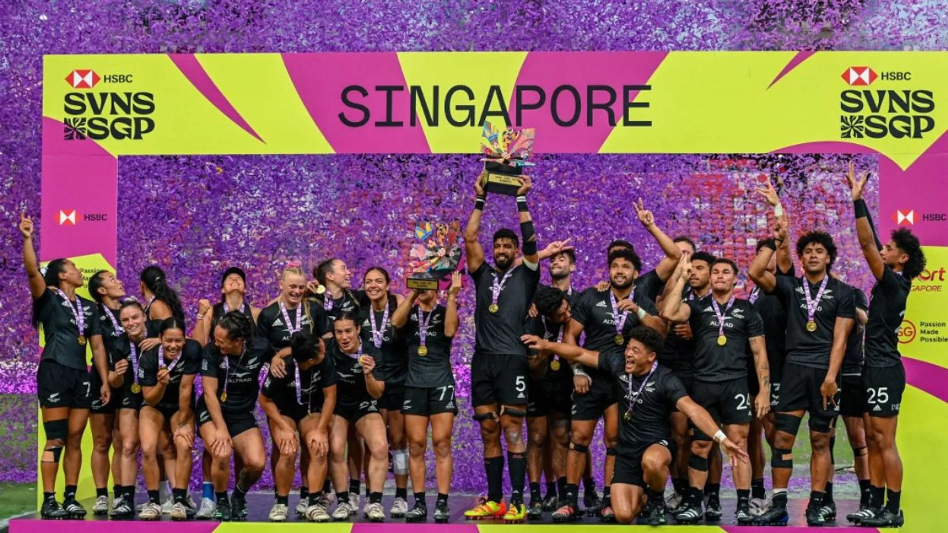 Rugby: New Zealand touch peak form with twin wins at Singapore 7s as Paris Games looms