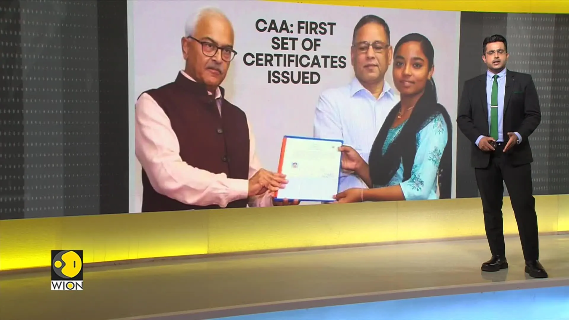 India issues first set of CAA certificates to 14 people