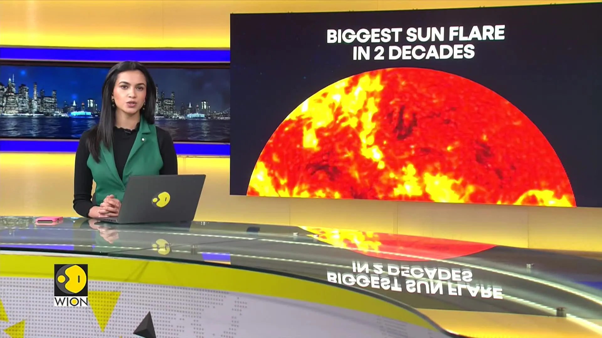 Biggest solar flare in 10 years hits earth