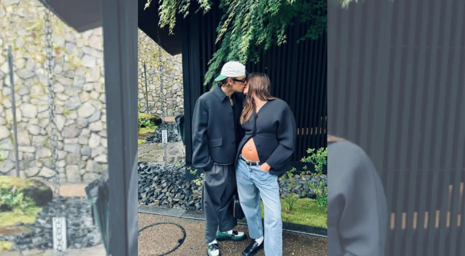 Hailey Bieber glows as she flaunts baby bump in sweet pics with husband Justin Bieber