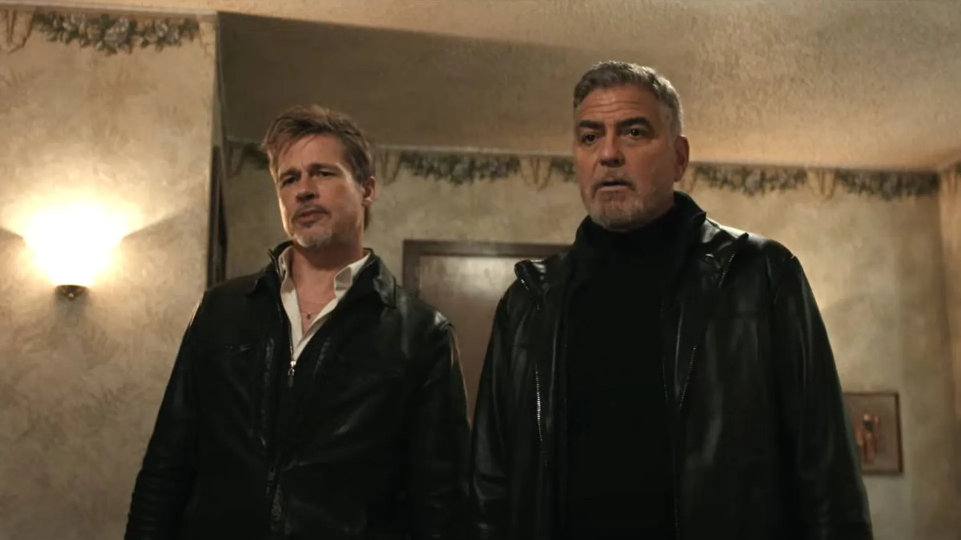 George Clooney, Brad Pitt are lone 'Wolfs' at Venice
