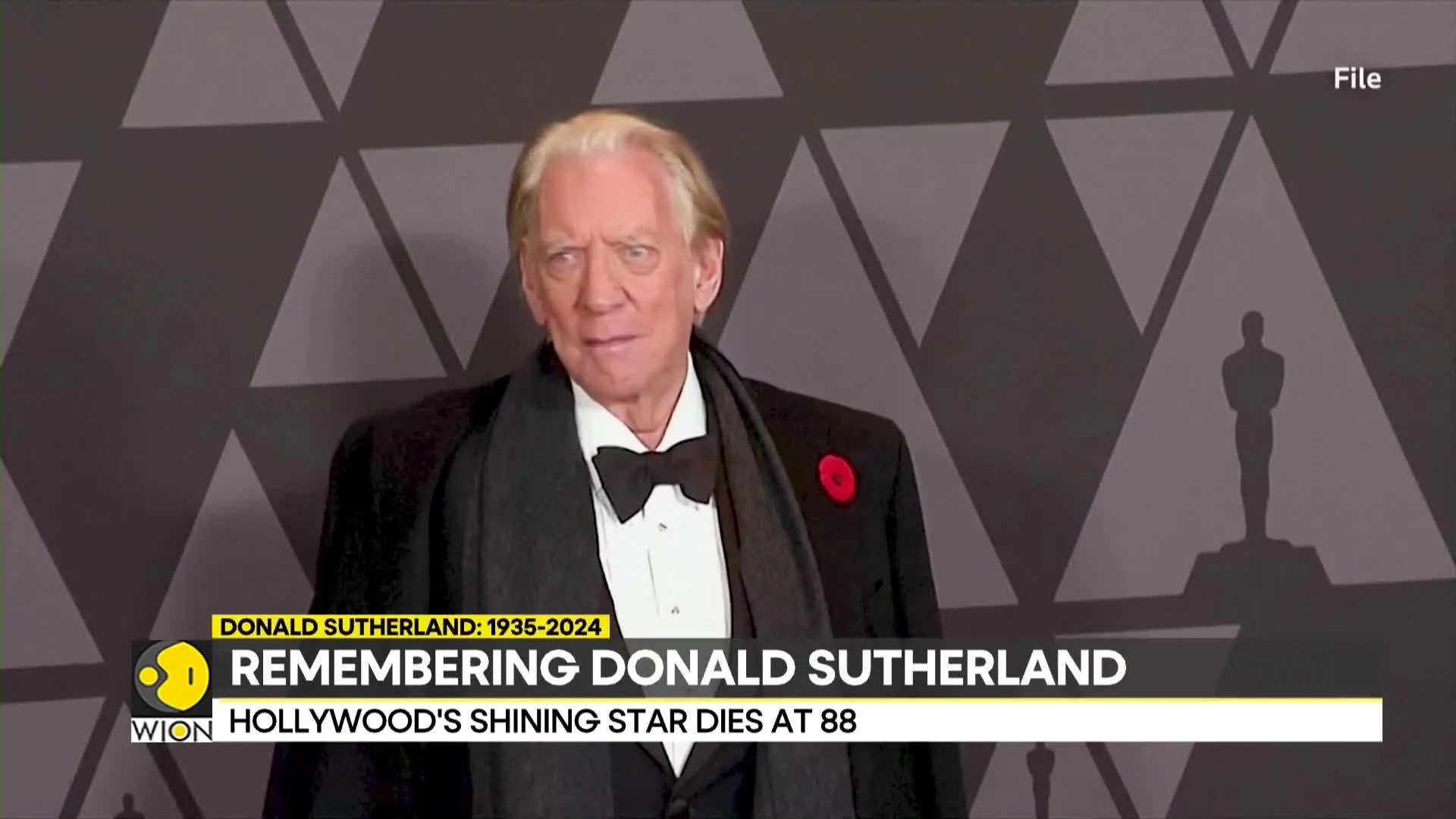 Hollywood's shining star Donald Sutherland dies at 88