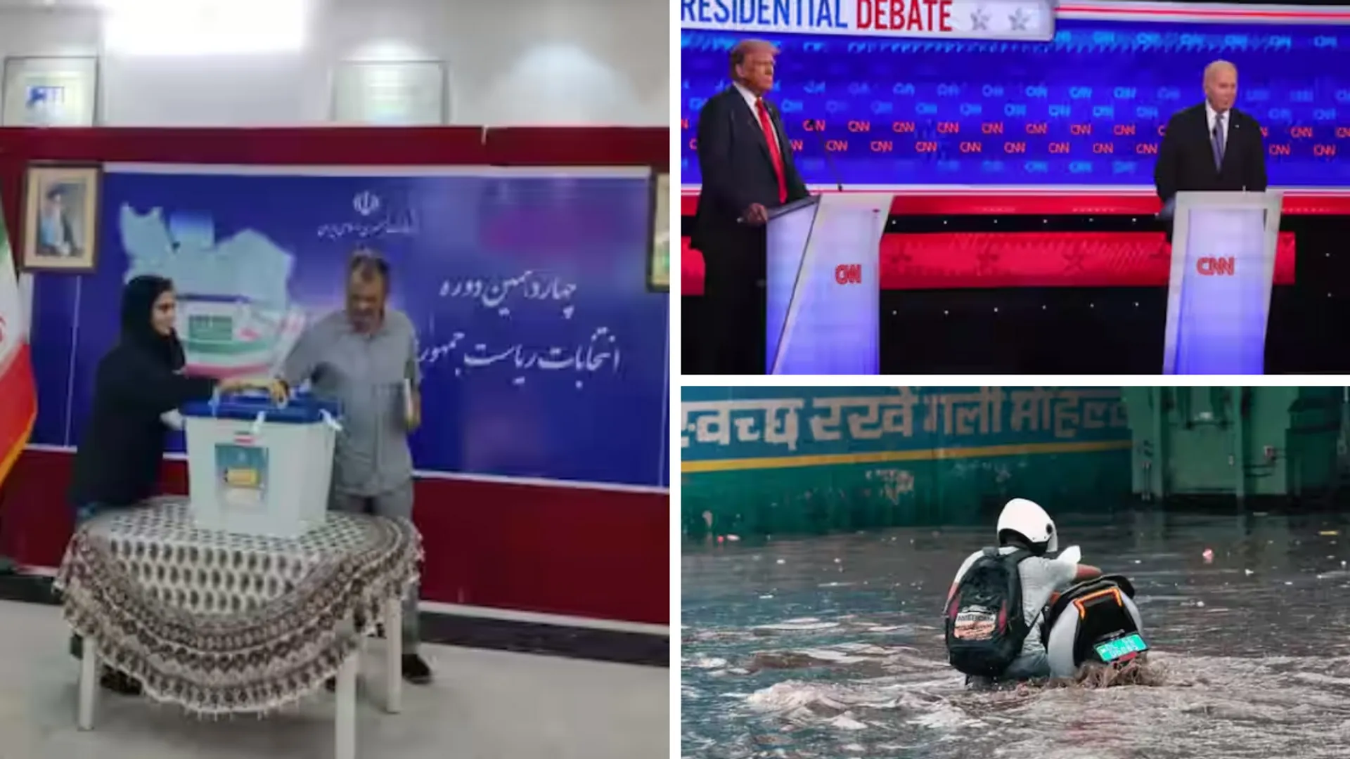 Top 10 world news: Iran votes in presidential election, Biden-Trump debate, and more