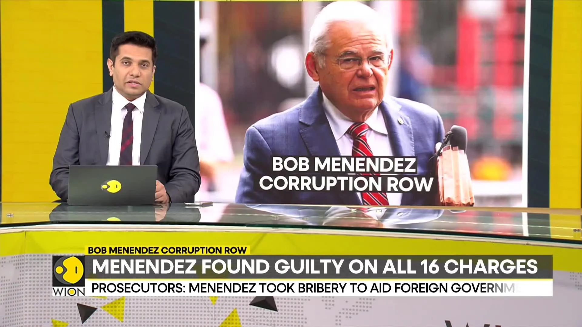 Senator Bob Menendez found guilty on all 16 charges
