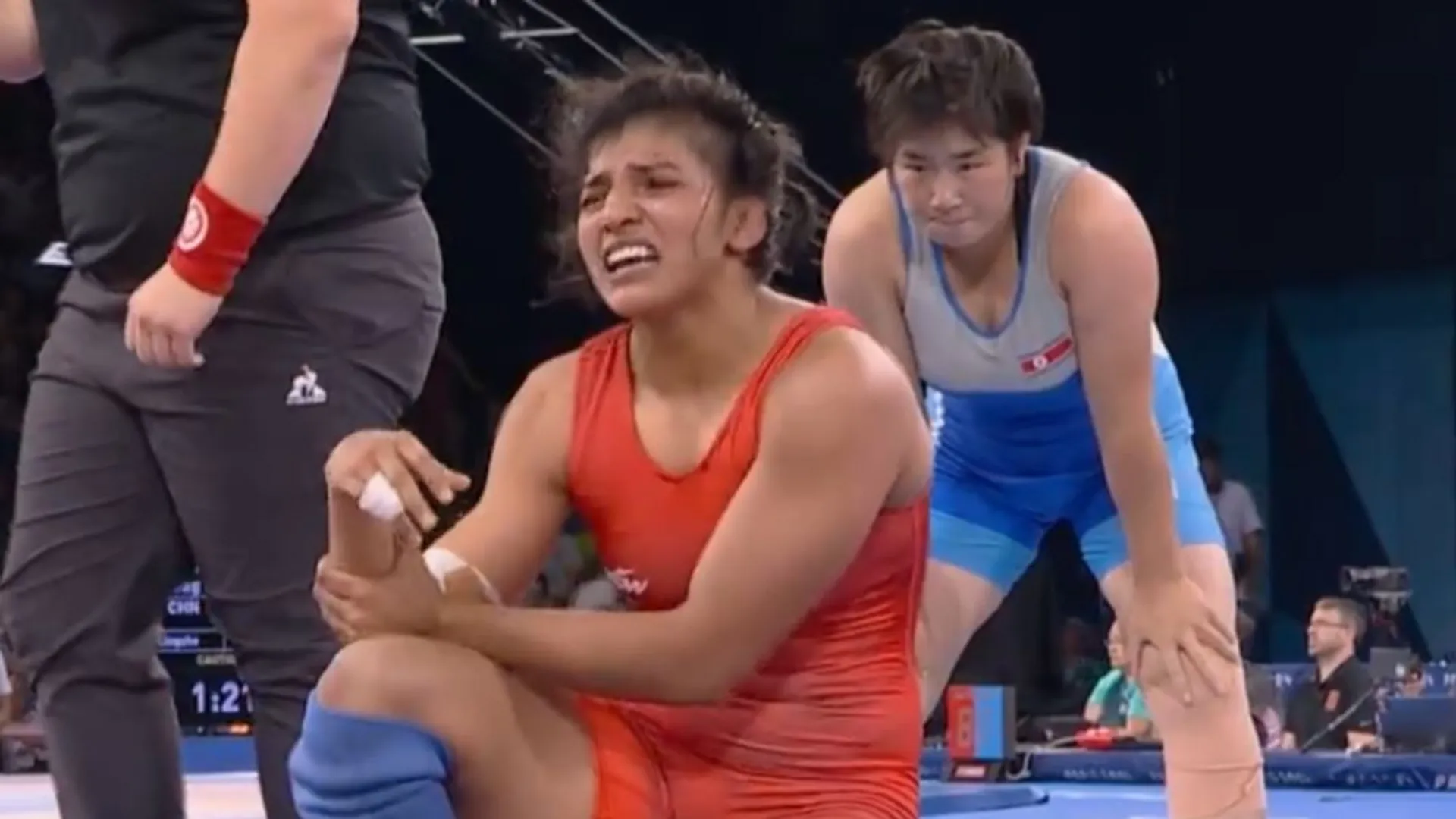 Paris Olympics 2024: WATCH | Wrestler Nisha Dahiya loses after serious right arm injury in last 30 secs of QF