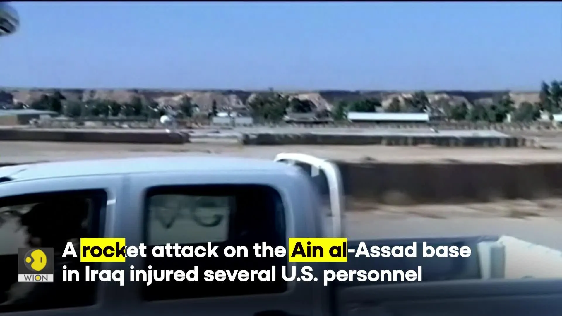 Several US personnel injured in suspected rocket attack on Al Asad Air Base in Iraq