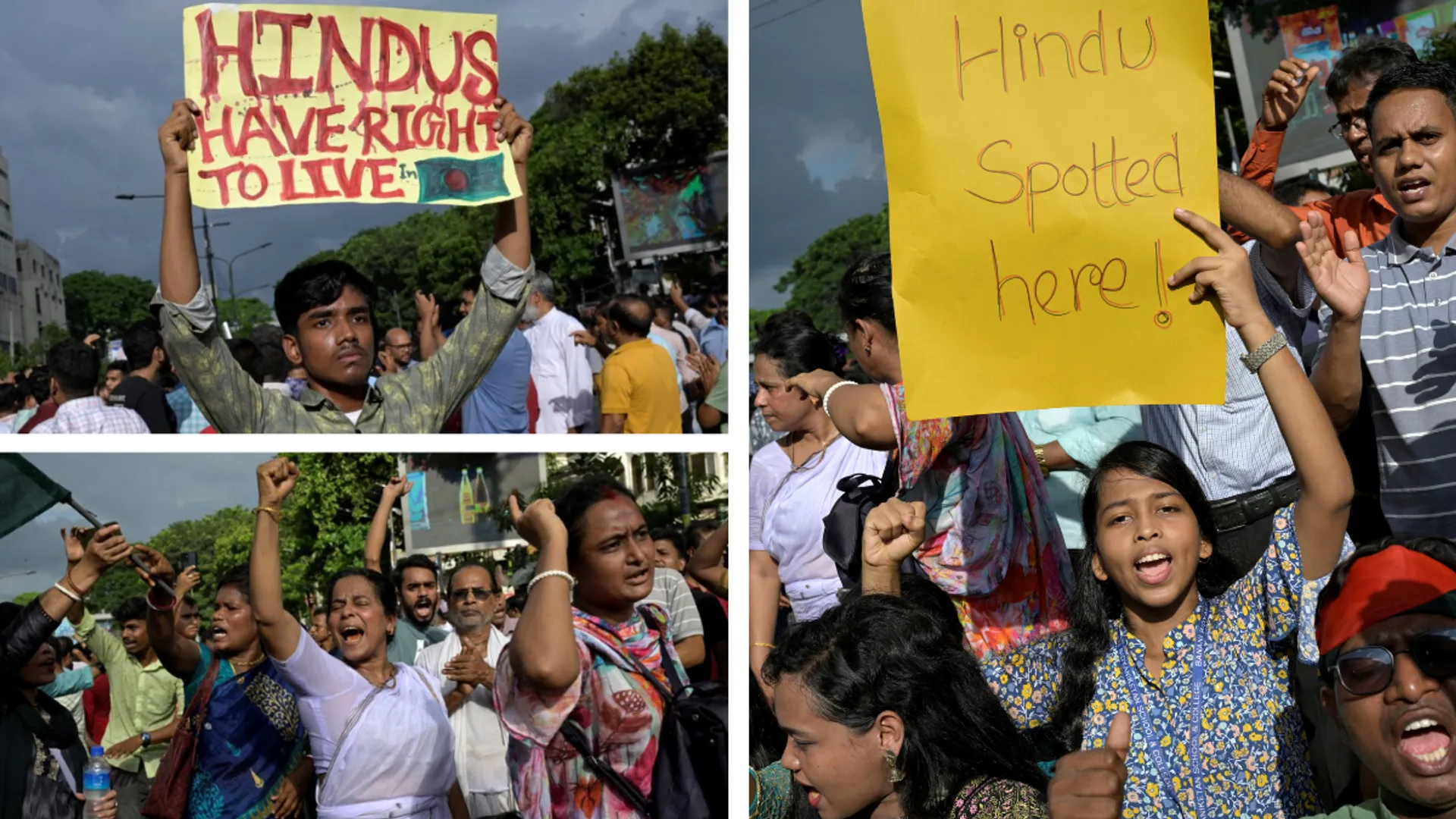 'Who are we, Bengali Bengali': Bangladeshi Hindus protest amid growing violence