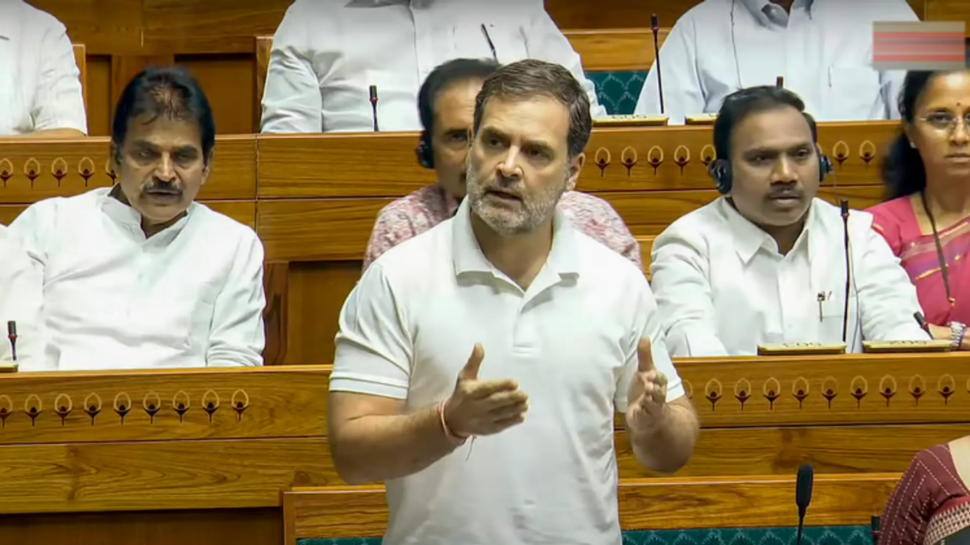 Video claims Indian opposition leader Rahul Gandhi fell asleep in Parliament during Waqf bill discussion