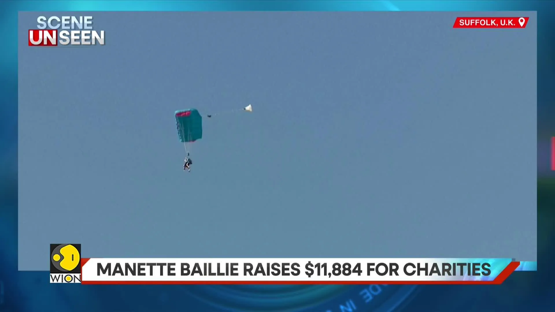 102-year-old Manette Baillie becomes Britain's oldest skydiver