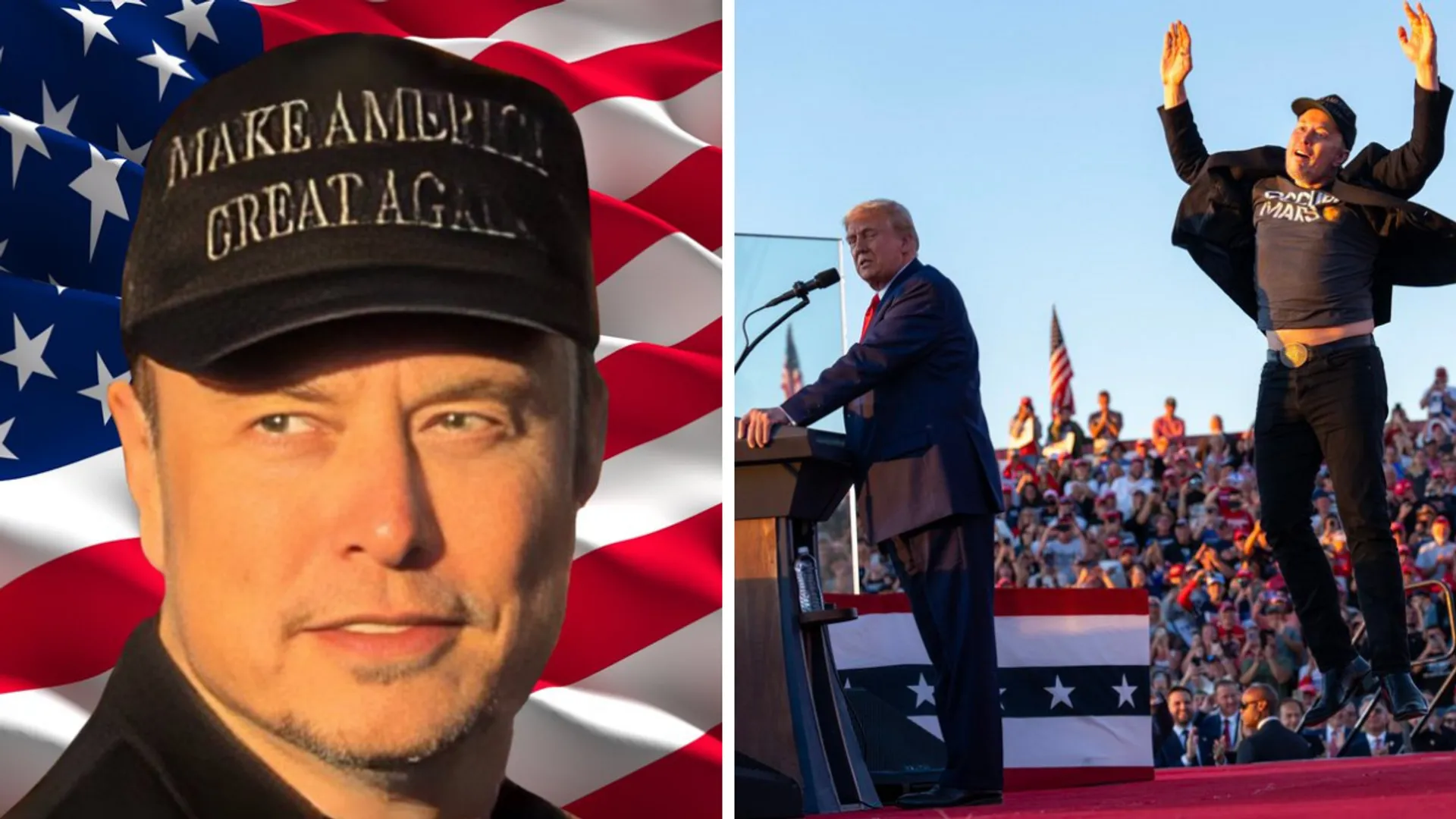 Elon Musk gets new display picture on X with black 'MAGA hat' after 'iconic' jump at Trump's PA rally