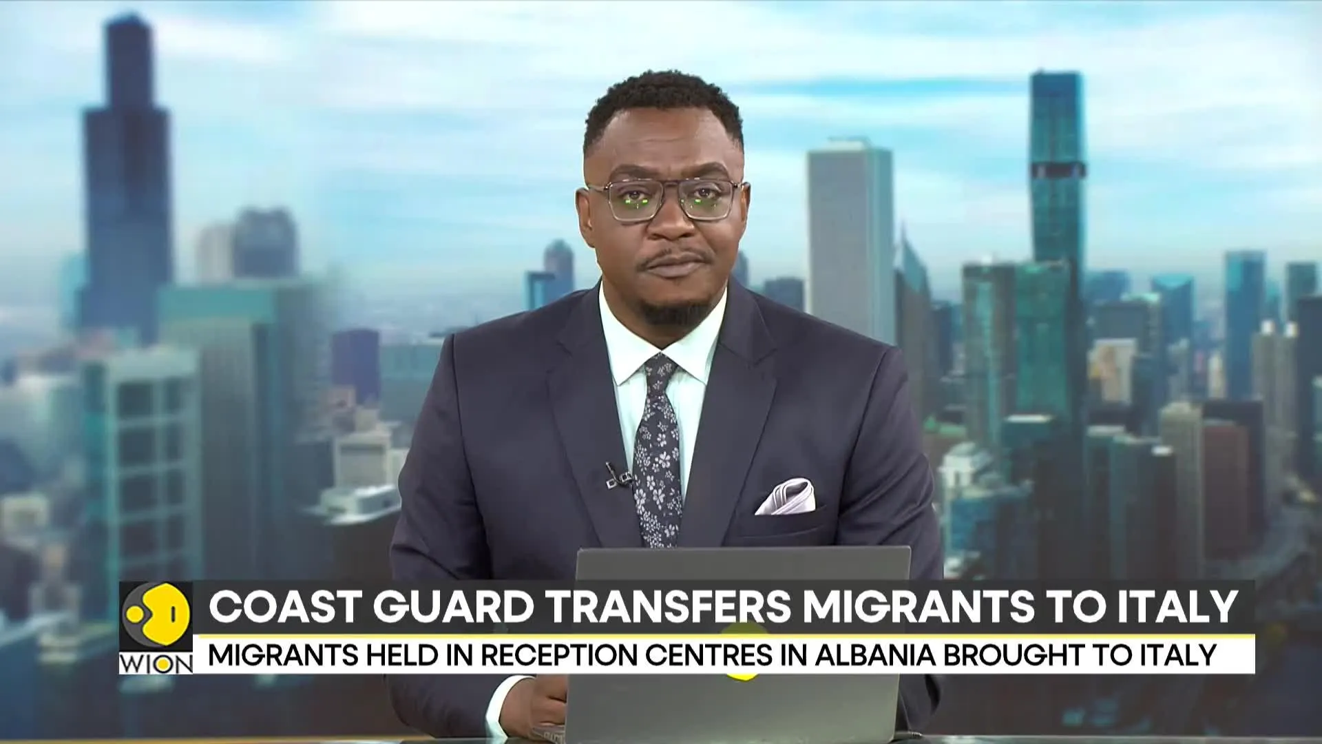 Migrants Held In Reception Centres In Albania Brought To Italy