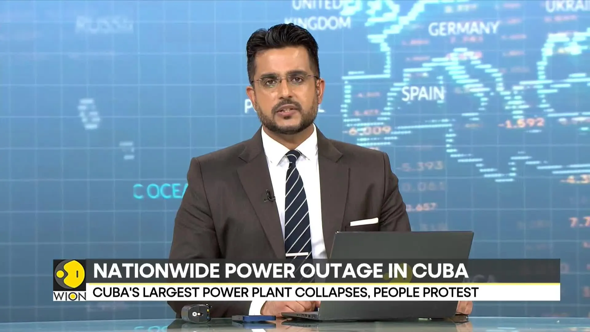 Cuba's Largest Power Plant Collapses, People Protest