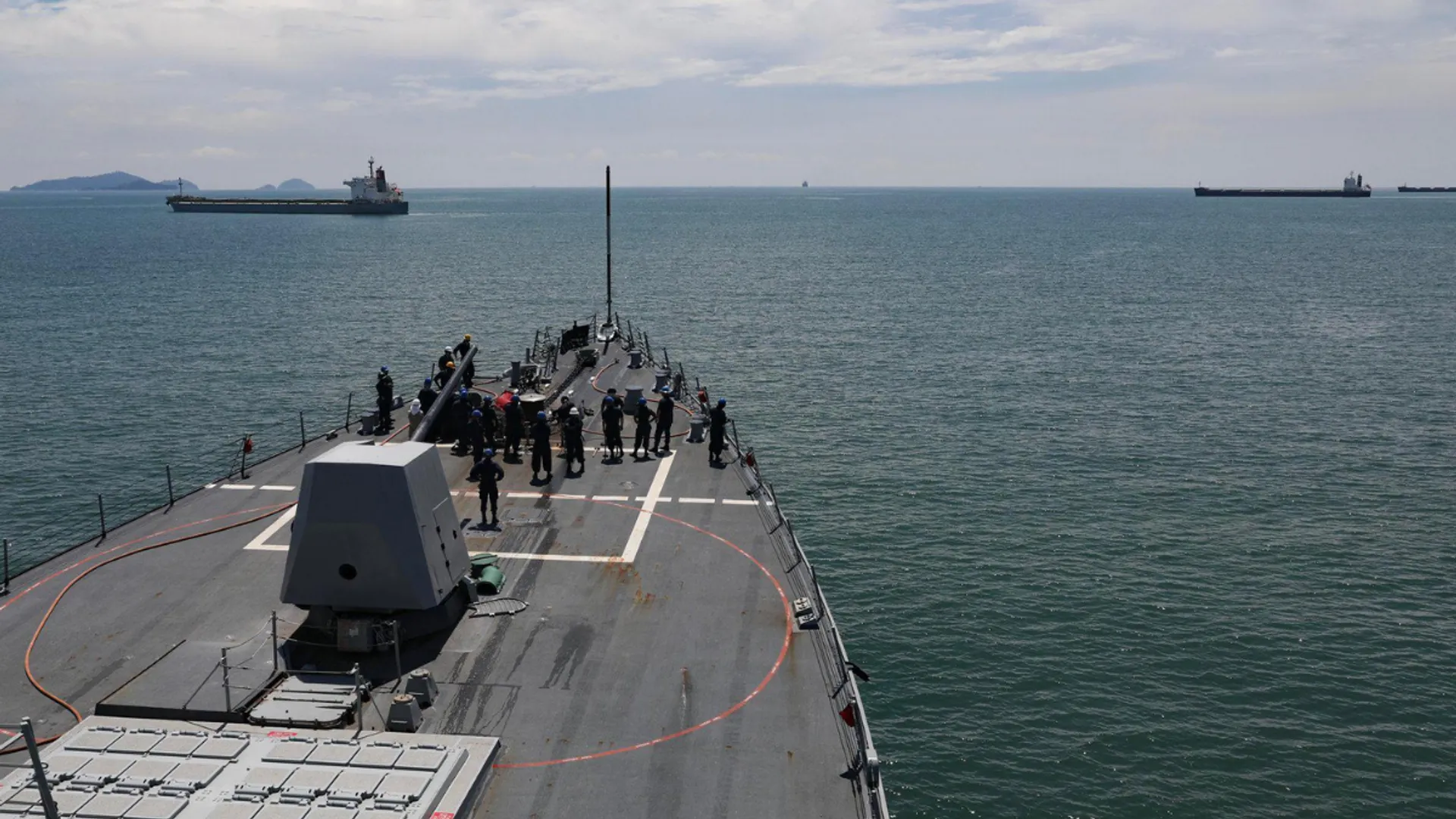 Houthi rebels attack US warships with drones and missiles near Red Sea