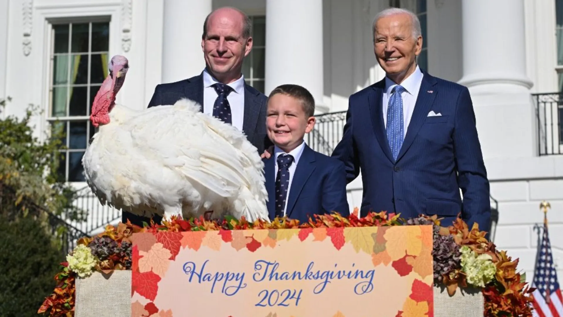 Biden opens last holiday season at the White House with turkey pardons, Christmas tree