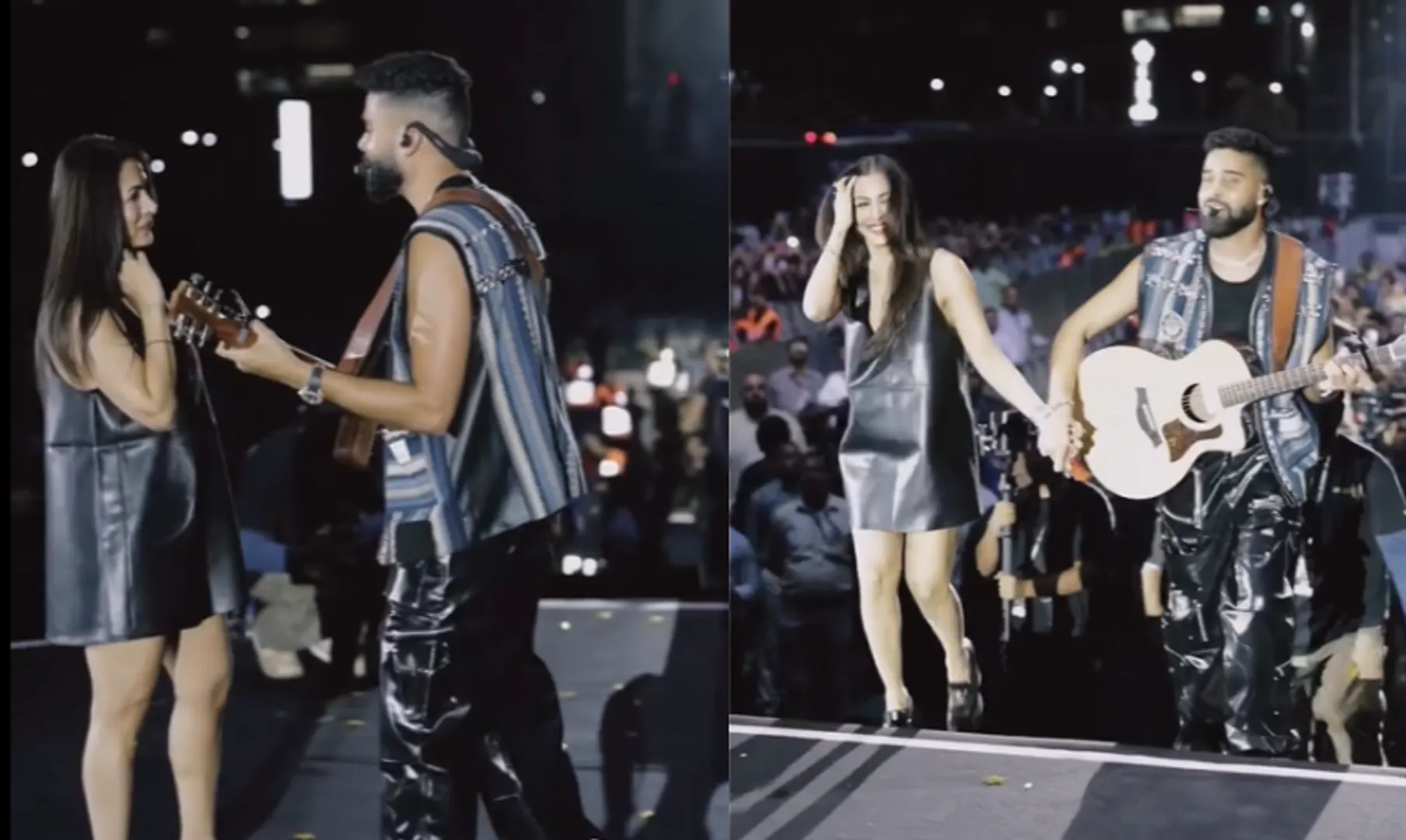 Viral moment: AP Dhillon calls Malaika Arora his ‘childhood crush’ at Mumbai gig. Watch
