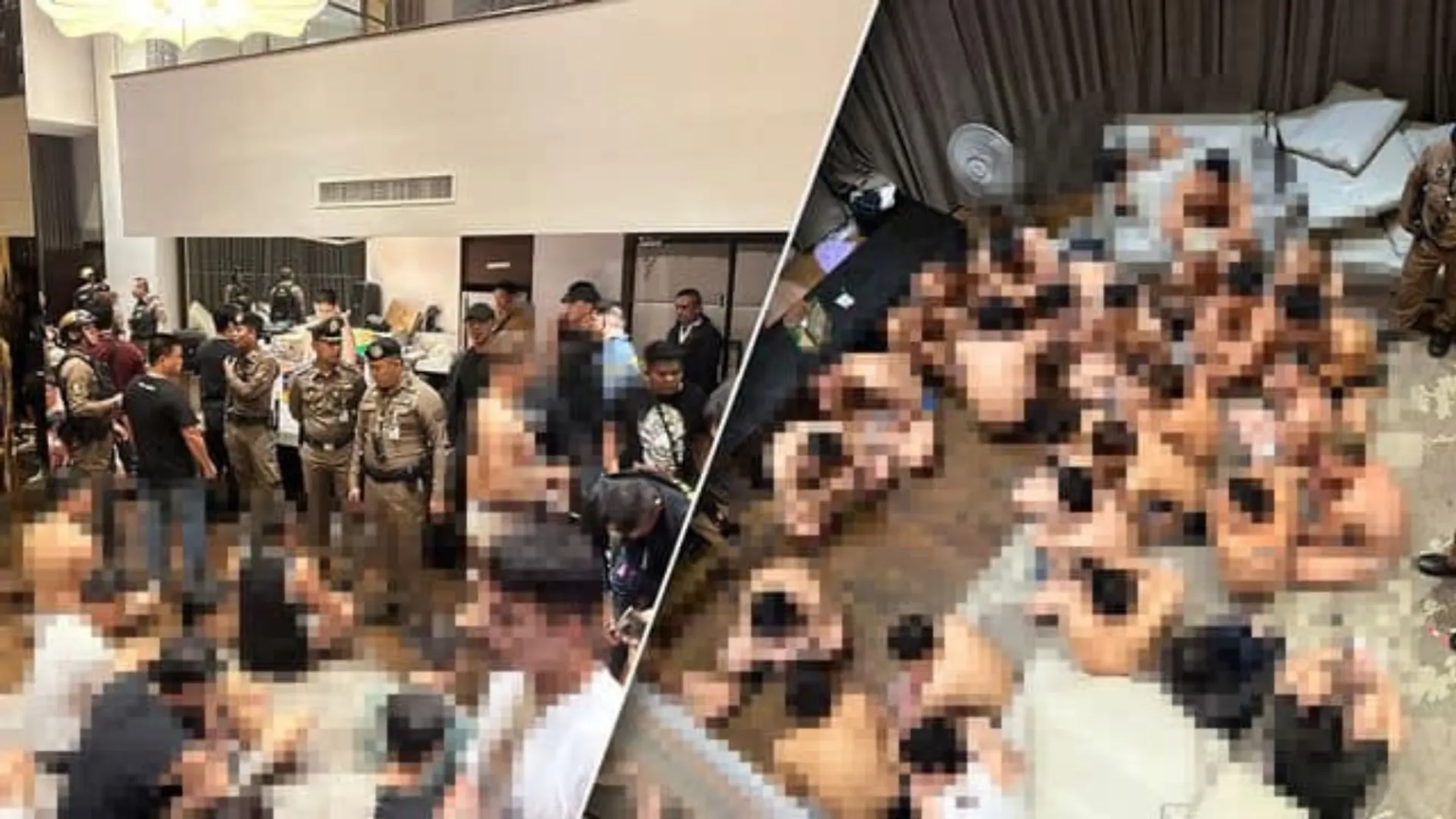 Police detain more than 120 people in underwear ‘drug party’ in Thailand