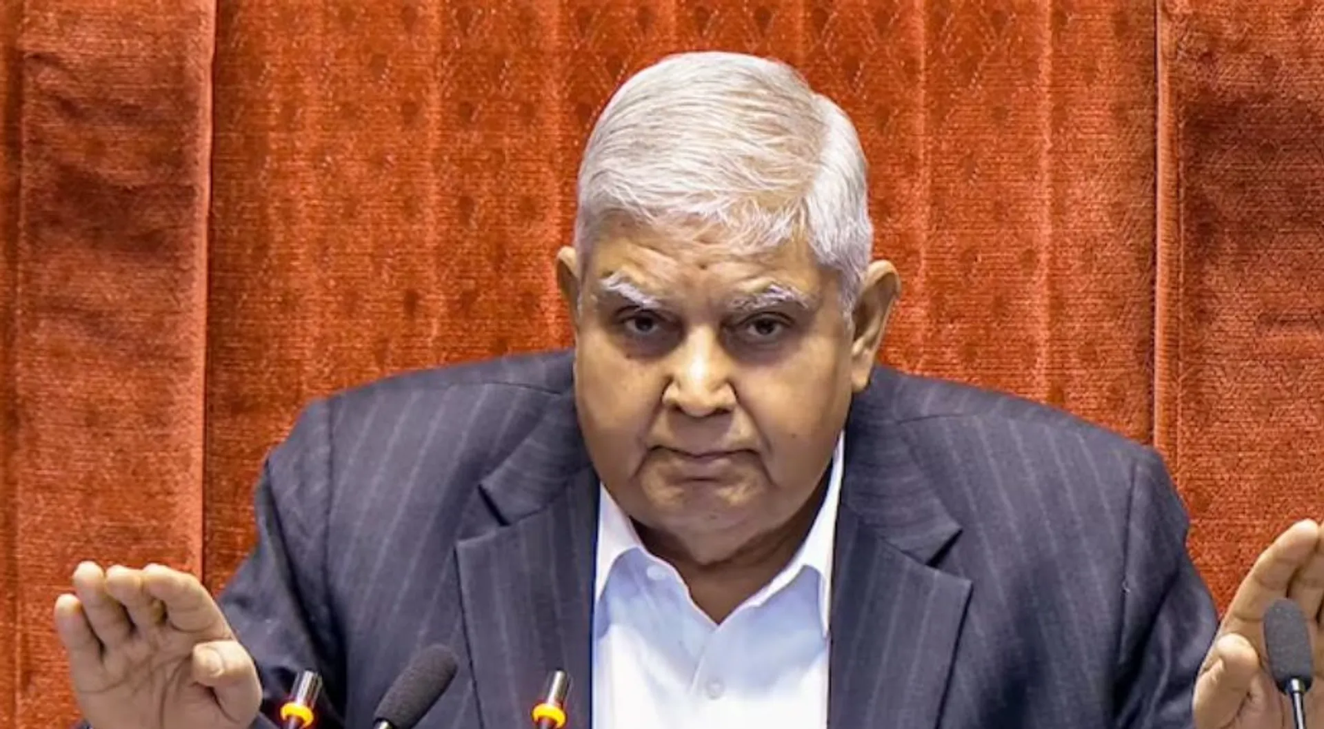 Huge ruckus in Rajya Sabha amid no-trust notice against Chairman Dhankhar, house adjourned