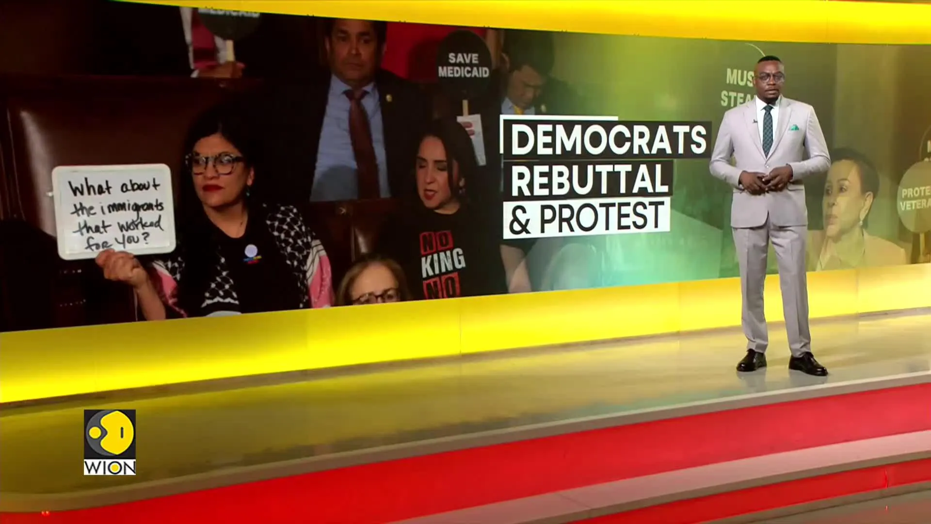 Democrats protest, interrupt Trump’s speech as lawmaker ejected