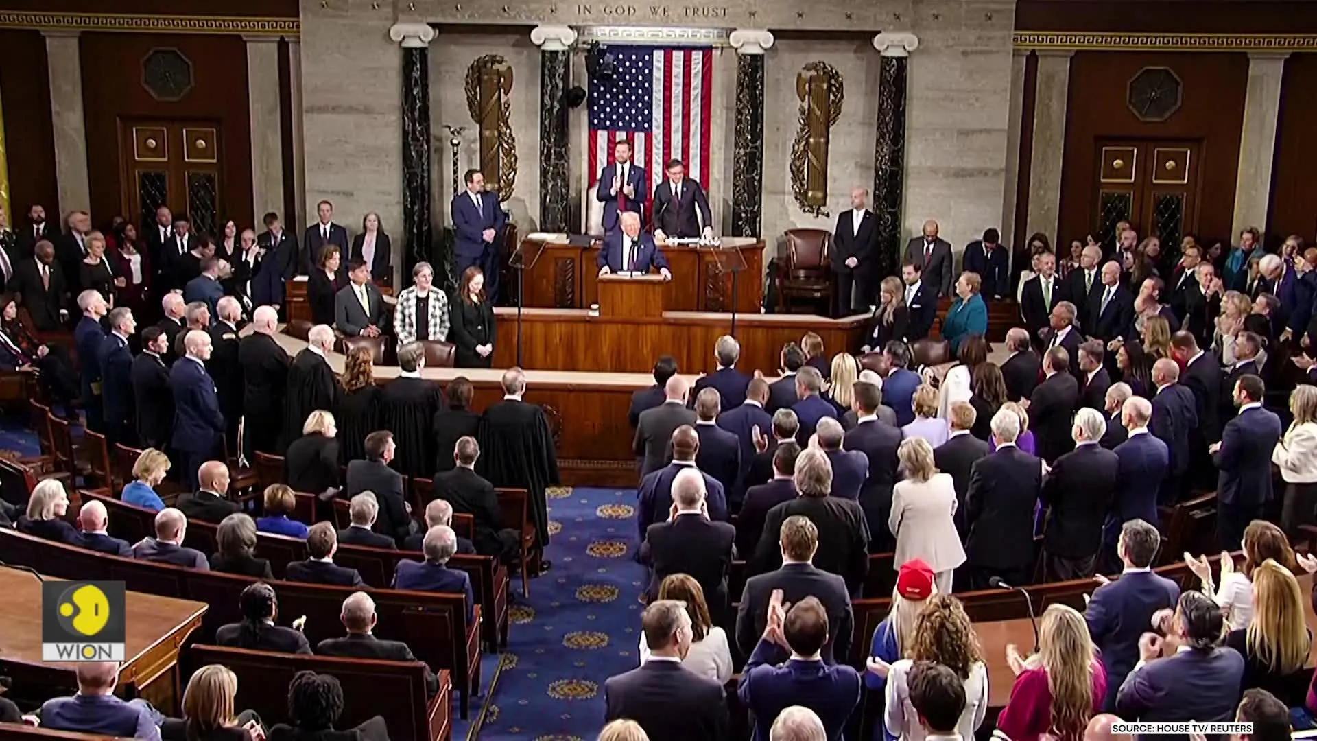 Trump Touts Tariffs, Woke Crackdown, Greenland Claim In Joint Congress Address