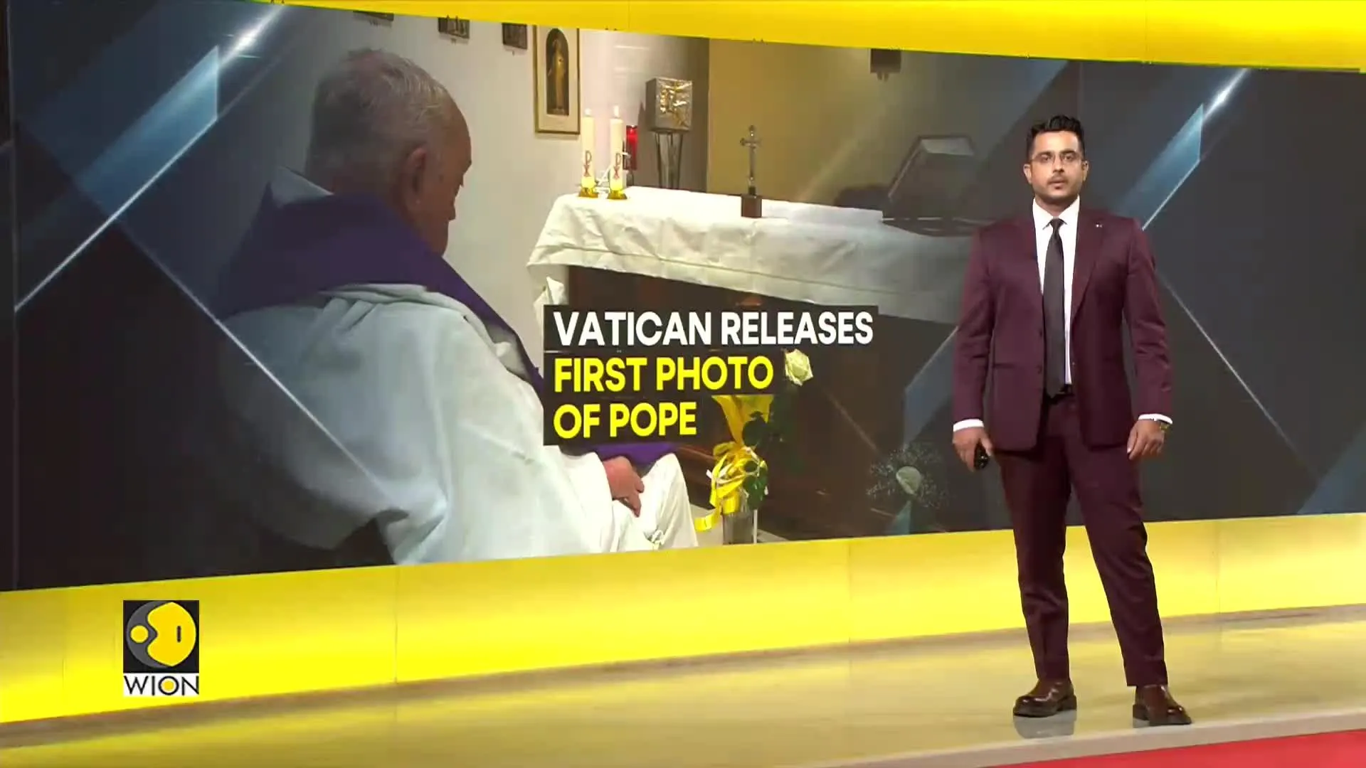 Vatican releases first photo of ailing Pope Francis from hospital's chapel 