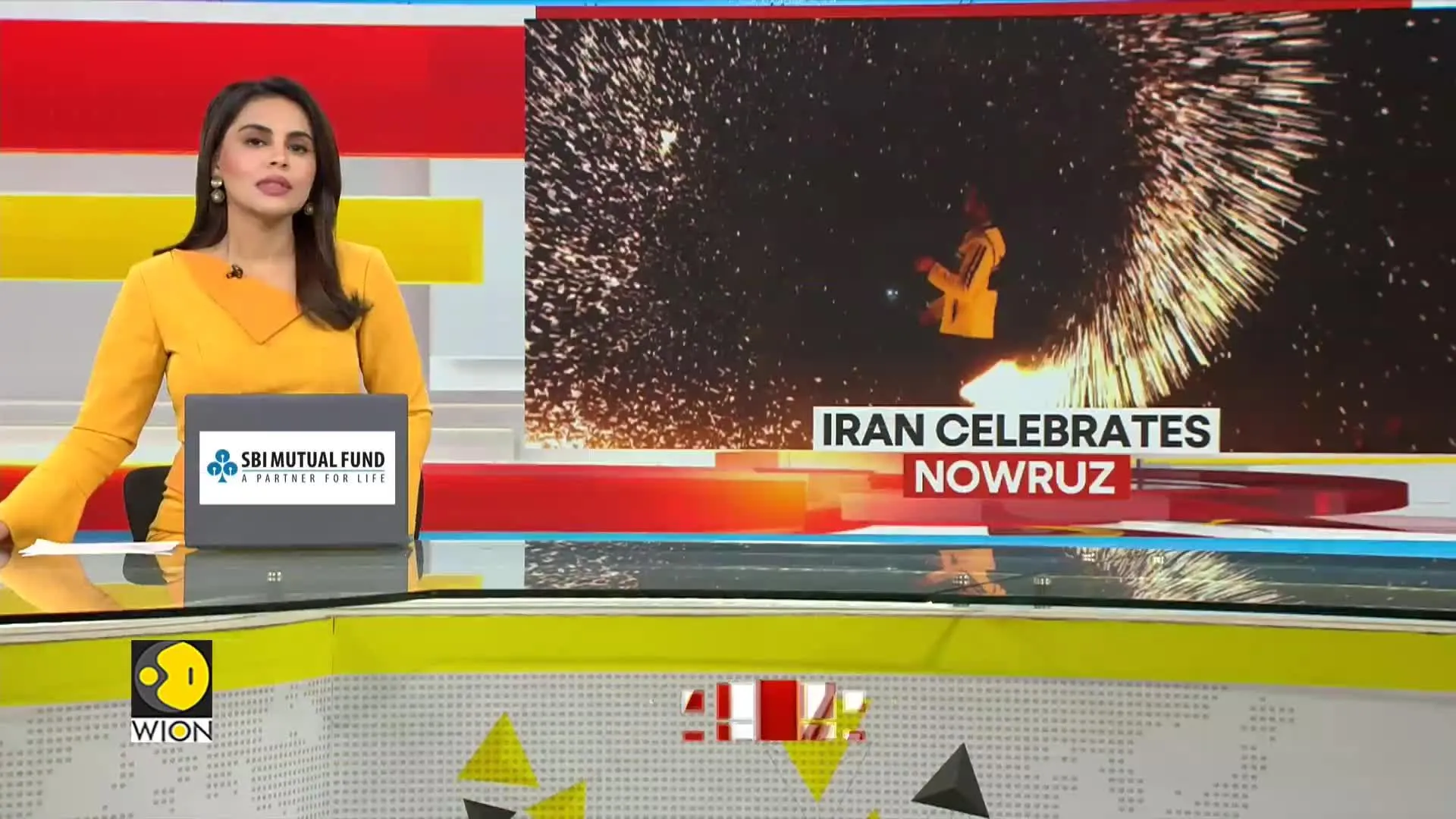 People light bonfires, float lanterns to usher in the Persian New Year