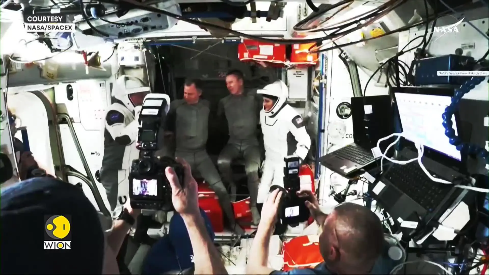 2 NASA astronauts accompanied Sunita Williams and Butch Wilmore on their trip back on Earth 