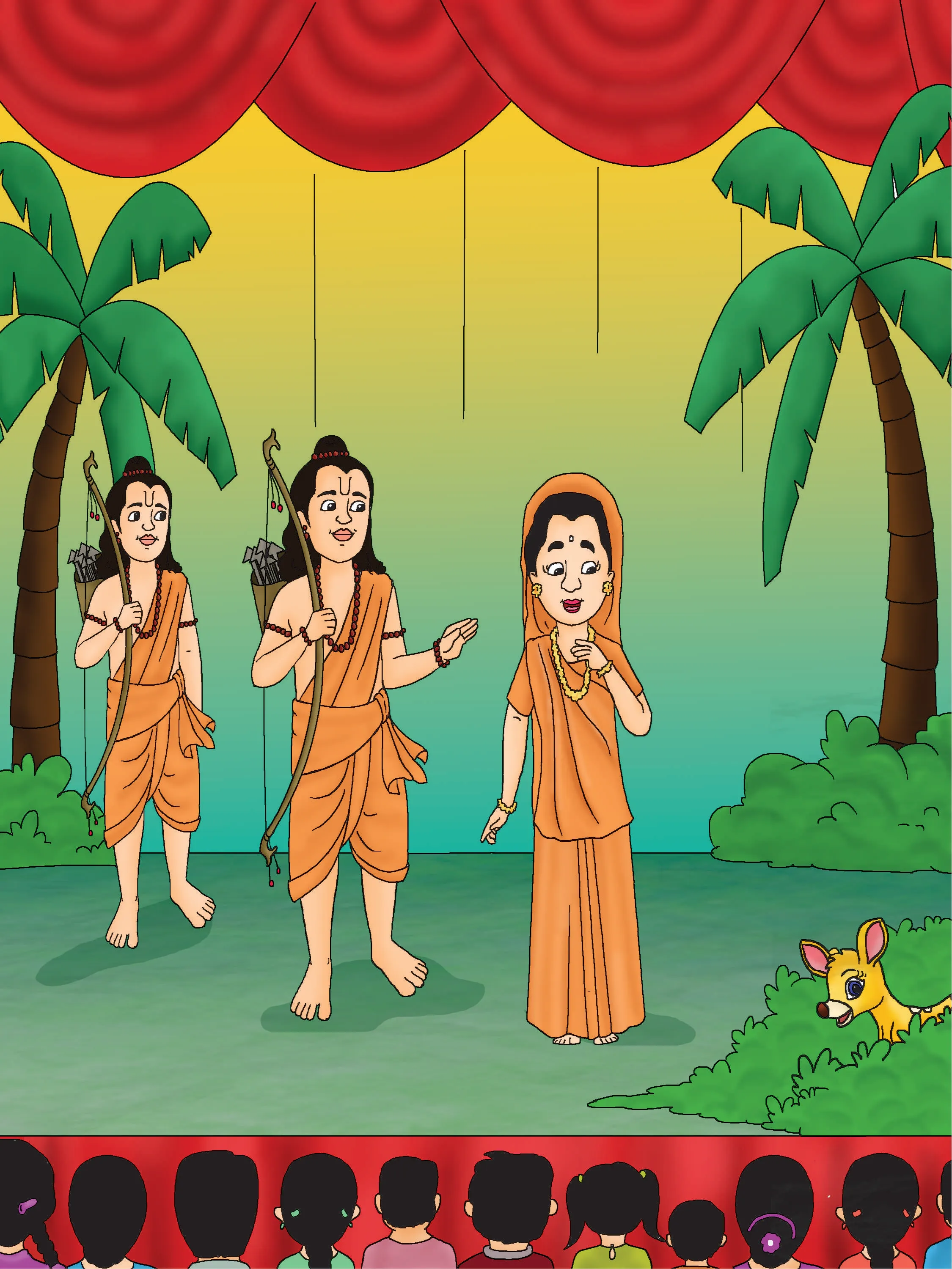 Ramleela depiction cartoon image