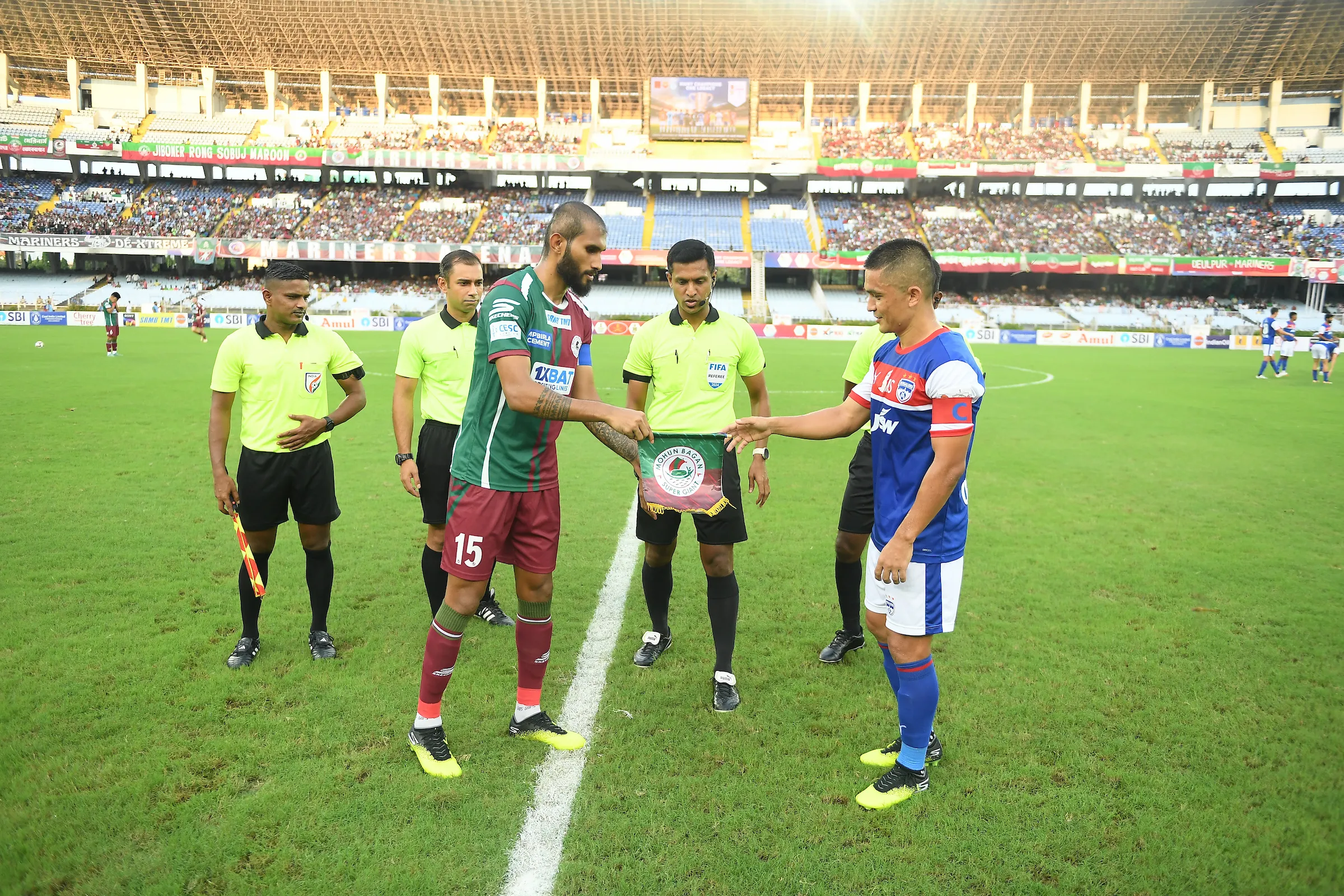 Mohun Bagan Super Giant vs Bengaluru FC: Subhasish Bose and Sunil Chhetri -sportzpoint.com