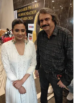 "B'day Girl" (04th June) Priyamani with sr. journalist Chaitanya Padukone