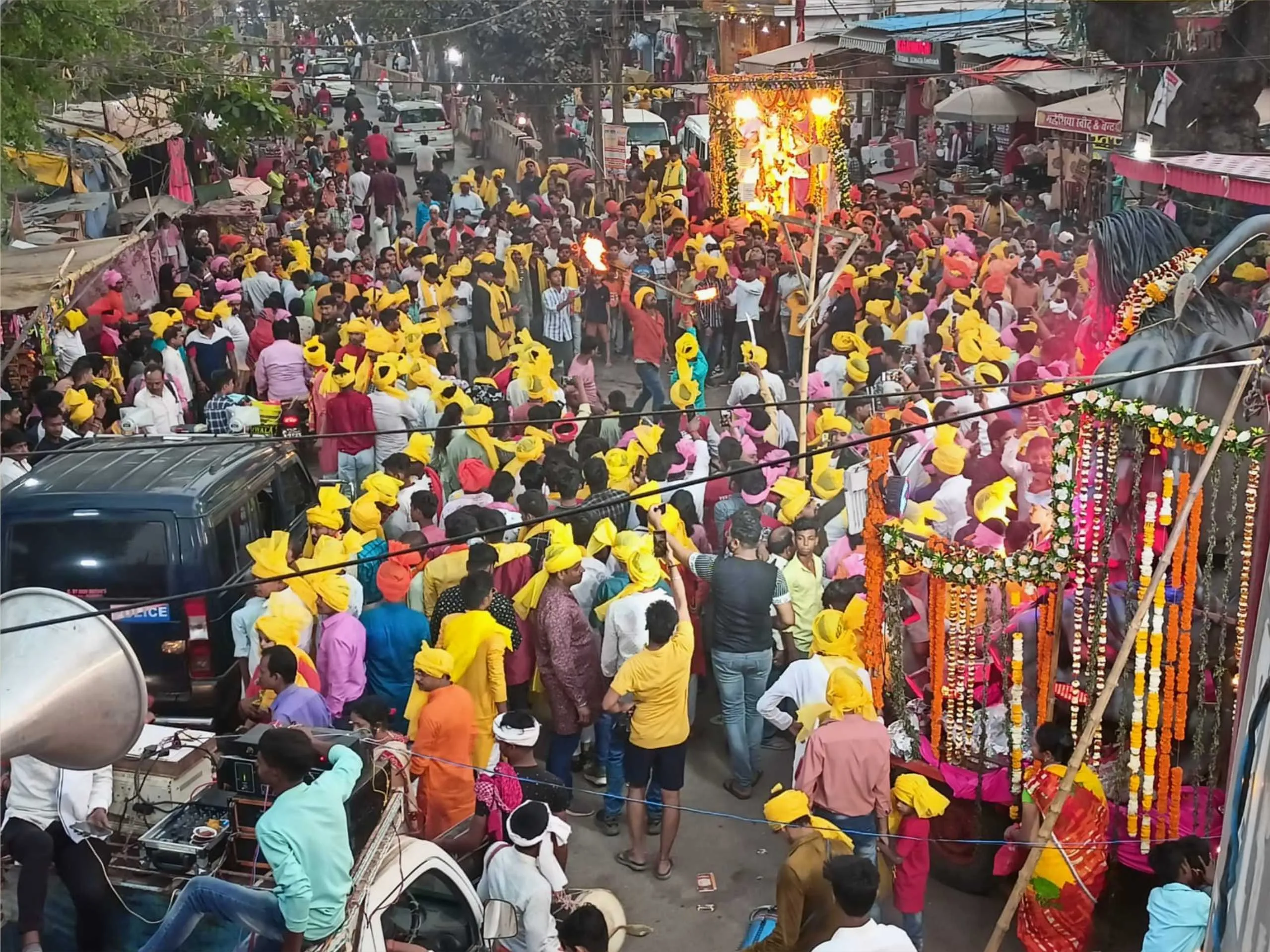 crowd at salasar Hanumanji