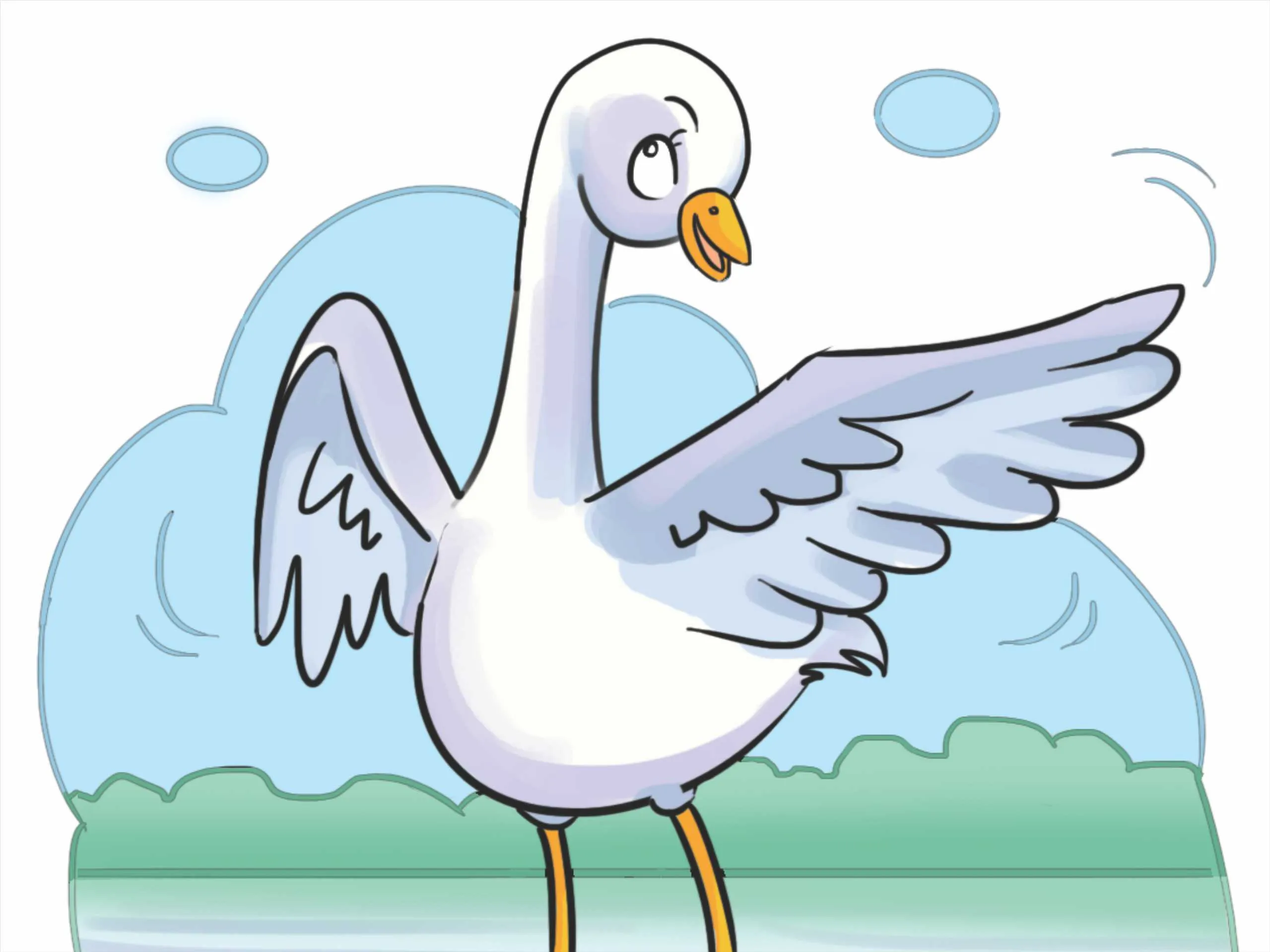 swan cartoon image