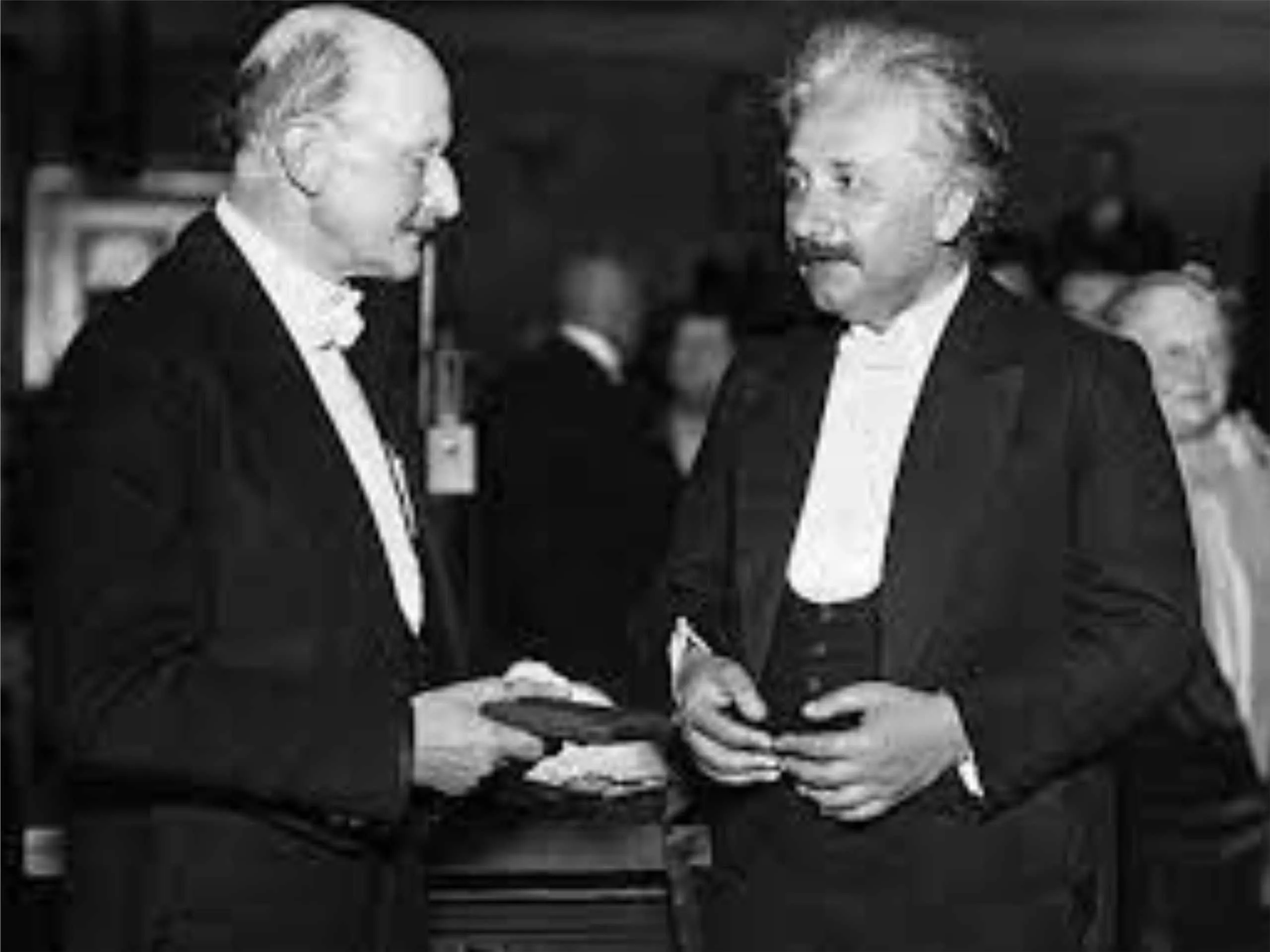 Albert Einstein receiving Noble Prize