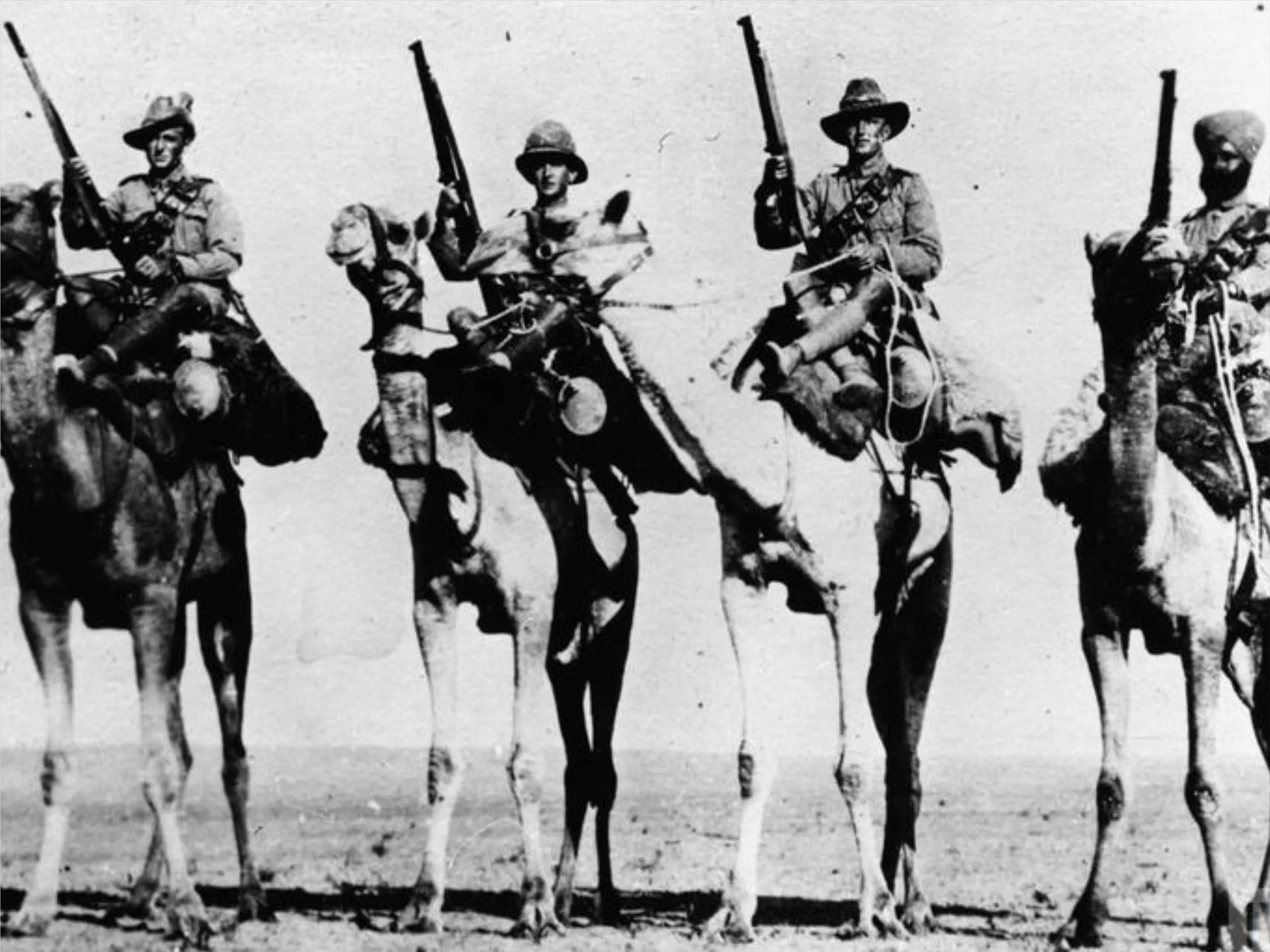 army men on camels
