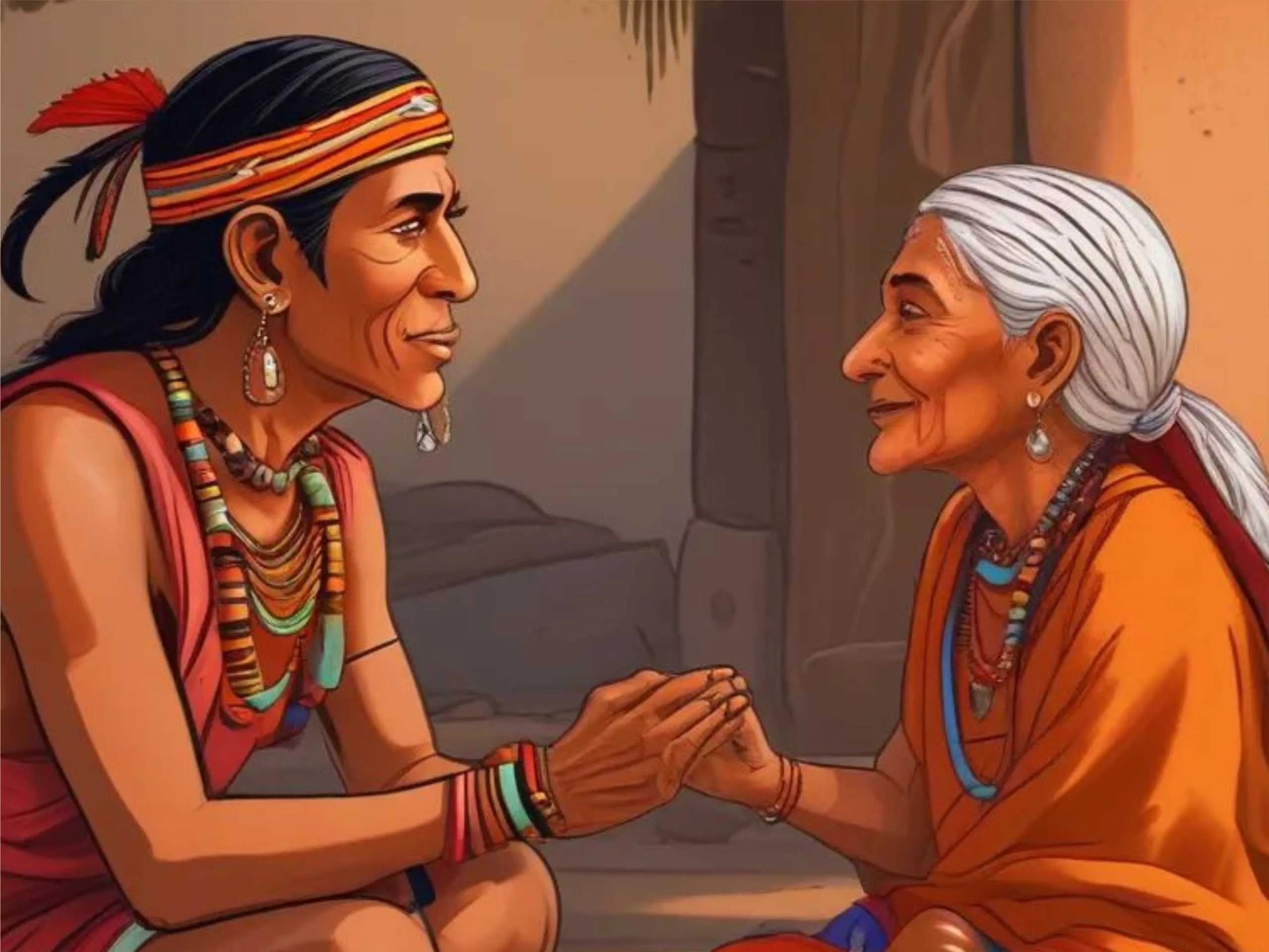 cartoon image of a tribe