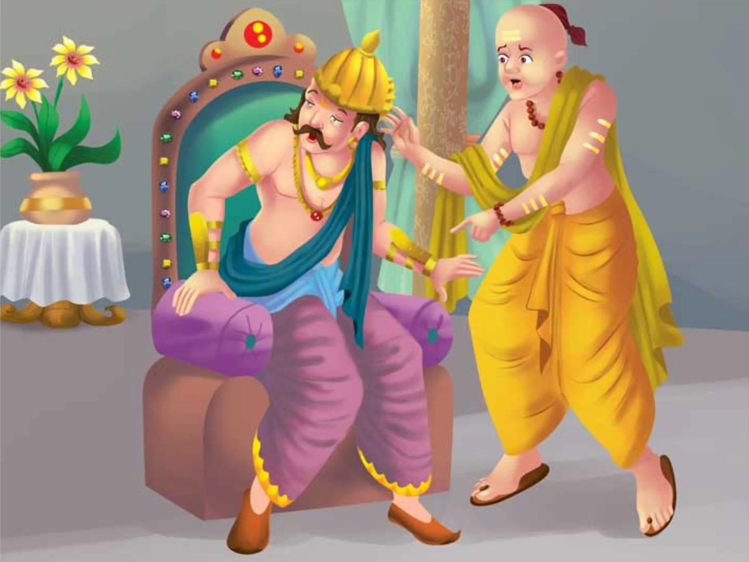 King And brahmin cartoon image