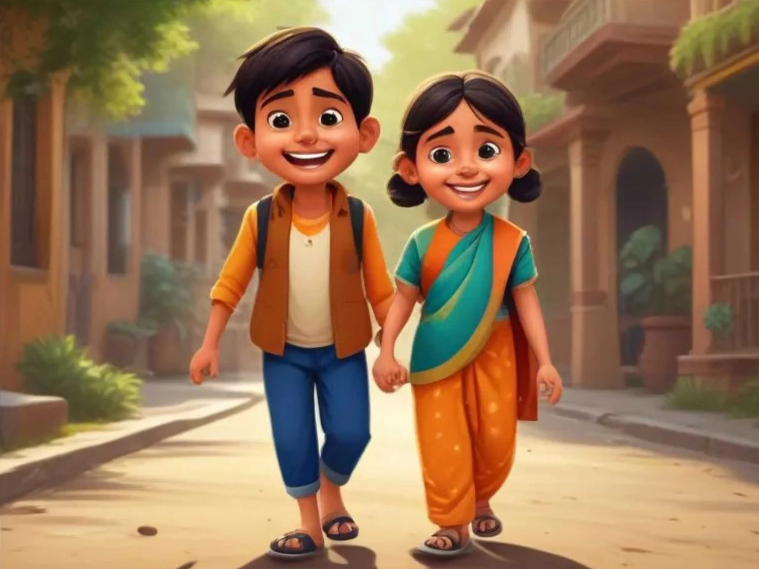Two Kids cartoon image