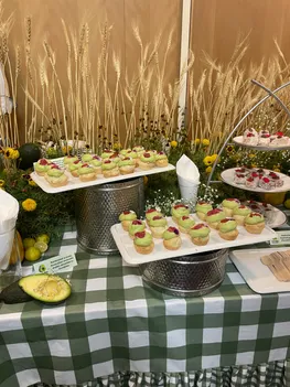 Nankhatal scones Australian avocado malai, strawberry murabba