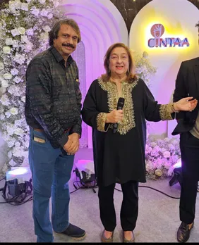 CINTAA RK@100 concert- Reema Kapoor-Jain with Sr Journalist Chaitanya Padukone
