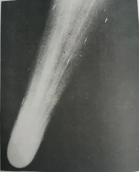 Halley's comet photographed from KoSO on May 13, 1910. 