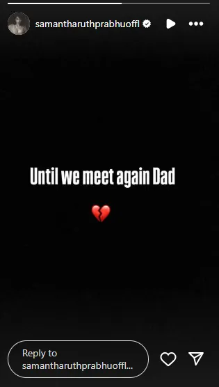 Samantha Instagram post