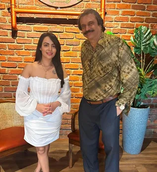 Aanchal Munjal with sr film journalist Chaitanya Padukone