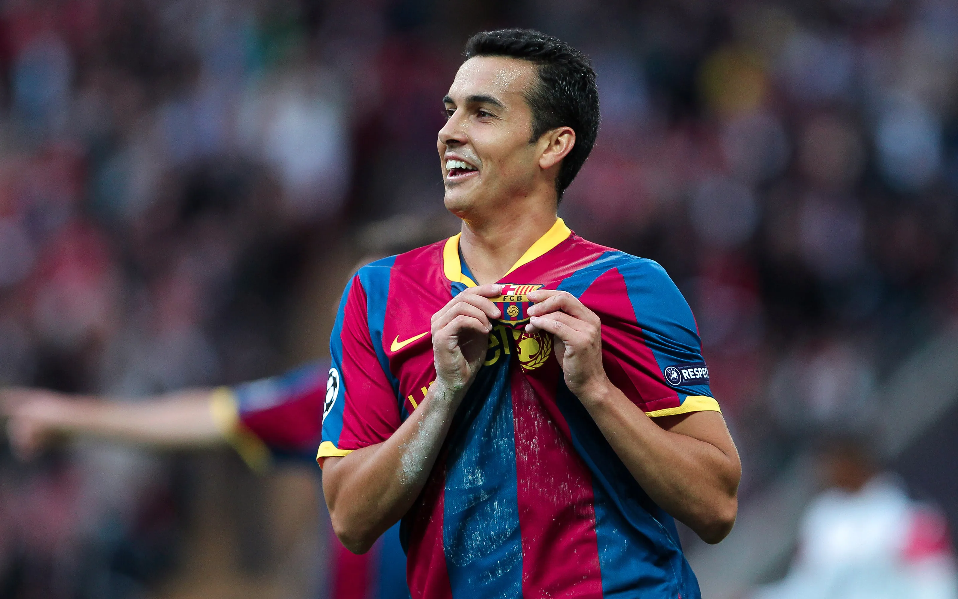 Pedro during his Barcelona playing days- Sportz Point.com
