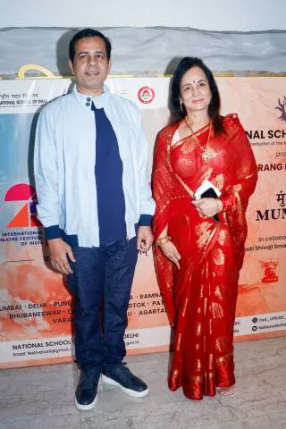 Smita Thackrey, with Chittaranjan Tripathy
