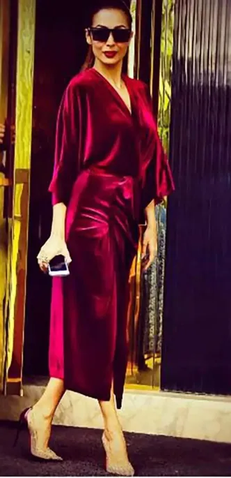 Malaika Arora Or Shraddha Kapoor, Who do you think slew in red velvet midi  dress better?