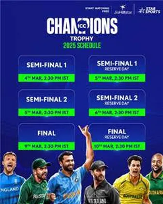ICC Mens Champions Trophy 2025 Fixtures 2