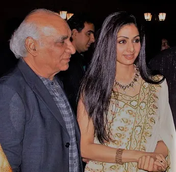 Sridevi: Yash Chopra with Sridevi