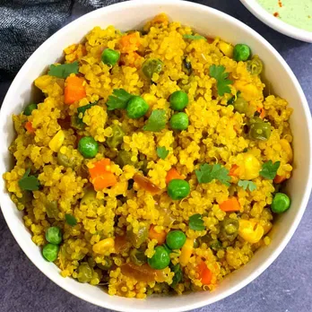 Quinoa Pulao / Pilaf in Instant Pot Pressure Cooker - Indian Veggie Delight
