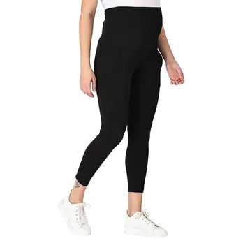 Comfortable Maternity Leggings | Cotton | Pre and Post Pregnancy | Stretchable | Soft | 95% Cotton 5% Lycra | Over Belly Support | Pre-Natal Yoga and Exercising |