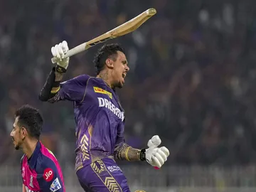 KKR vs RR: Sunil Narine scores his maiden century in T20 format; smashes  109 against Rajasthan Royals - The Economic Times